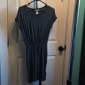 Dark green/grey easy dress